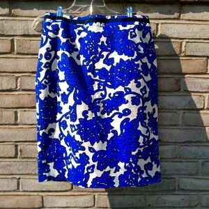 Boden | Beautiful blue and white skirt size 10